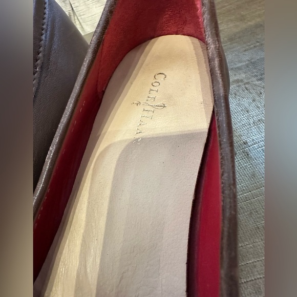 Cole Haan women’s penny loafers preppy brown leather red stitch sz 10 Nike sole - Picture 11 of 14
